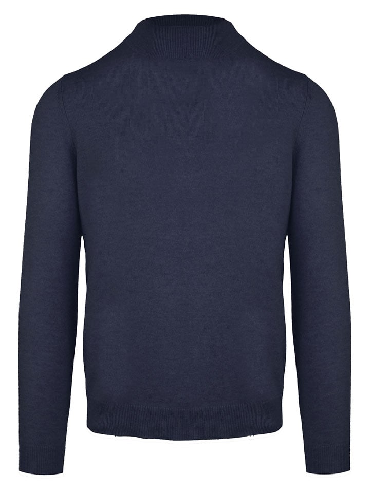 Malo Optimum Sweter "Lupetto" w kolorze granatowym rozmiar: M