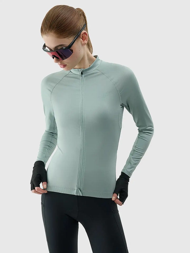 4F Koszulka kolarska w kolorze miętowym rozmiar: M