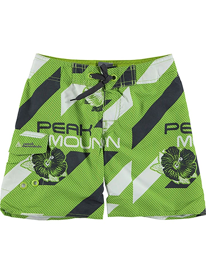 Peak Mountain Szorty kąpielowe w kolorze jasnozielono-biało-szarym rozmiar: 104