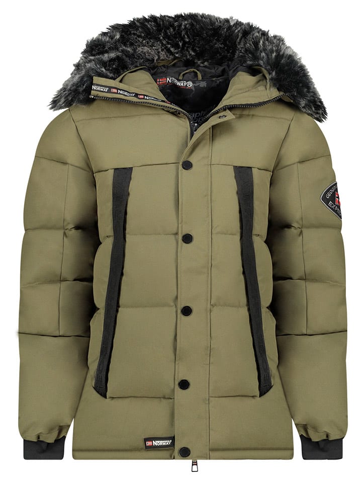 Geographical Norway Parka "Delote" w kolorze khaki rozmiar: L