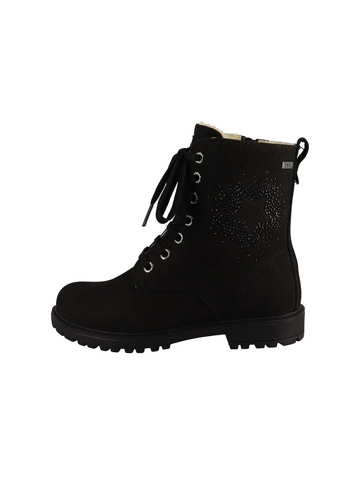 Lurchi Skórzane botki "Indira" w kolorze czarnym rozmiar: 38