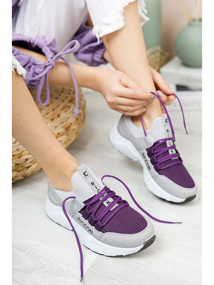 trendyol Sneakersy w kolorze fioletowym rozmiar: 42
