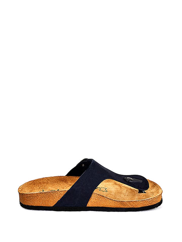 Moosefield Skórzane japonki w kolorze granatowym rozmiar: 42