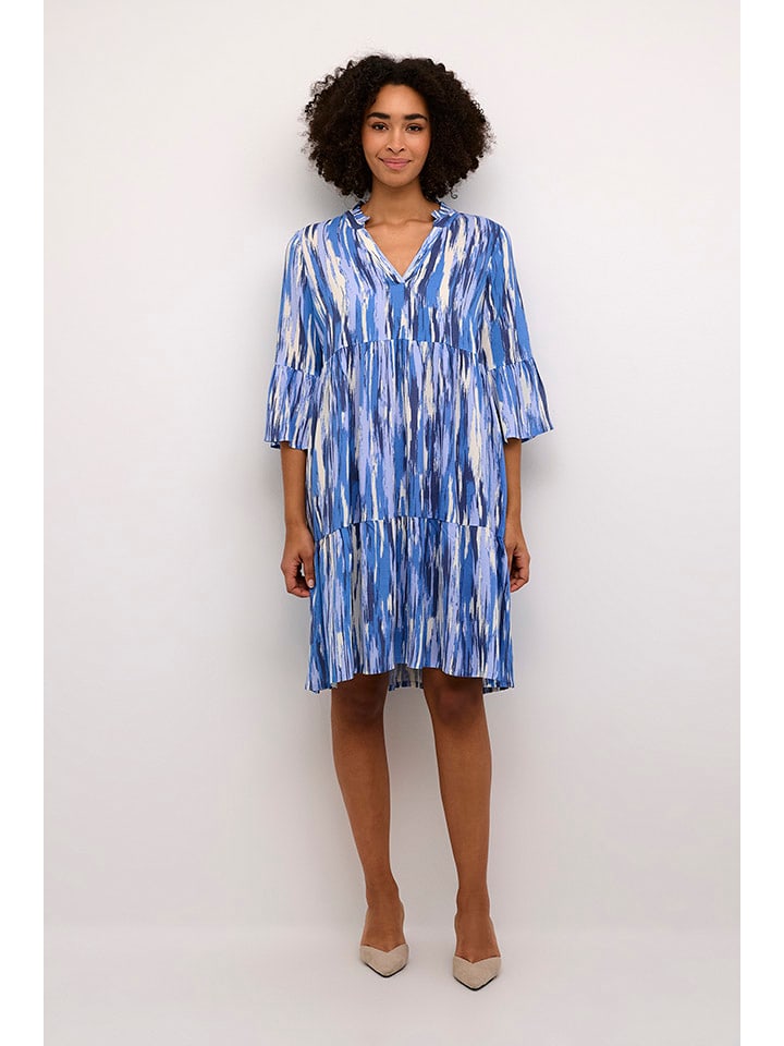 Kaffe Sukienka w kolorze niebiesko-białym rozmiar: 42