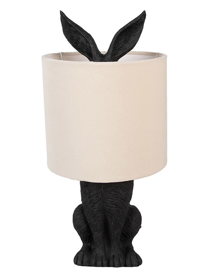 Clayre & Eef Lampa stołowa w kolorze czarno-kremowym - wys. 43 x Ø 20 cm rozmiar: onesize