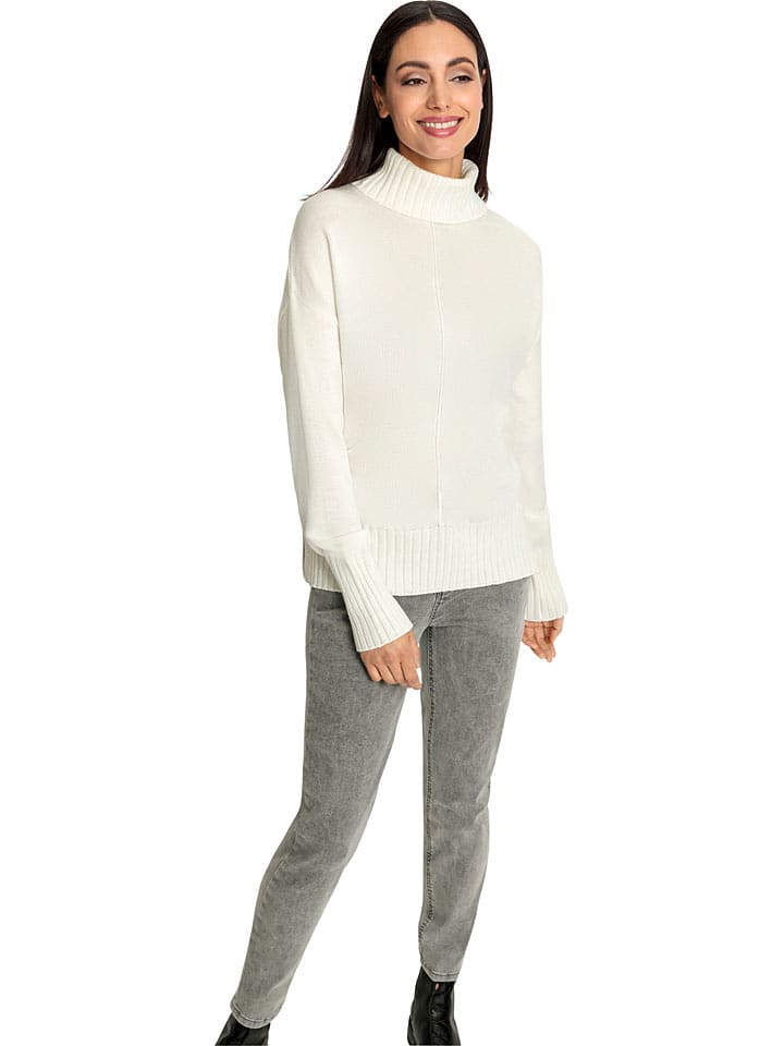 Heine Sweter w kolorze kremowym rozmiar: 48