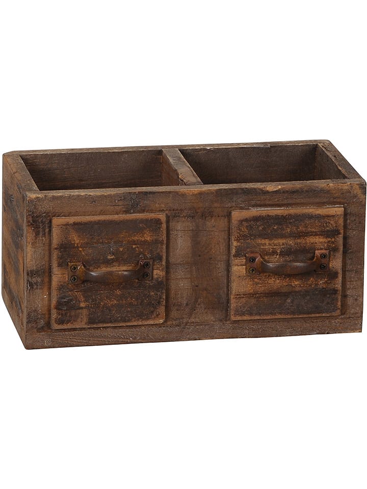 POSIWIO Skrzynia w kolorze brązowym - 14 x 16 cm rozmiar: onesize