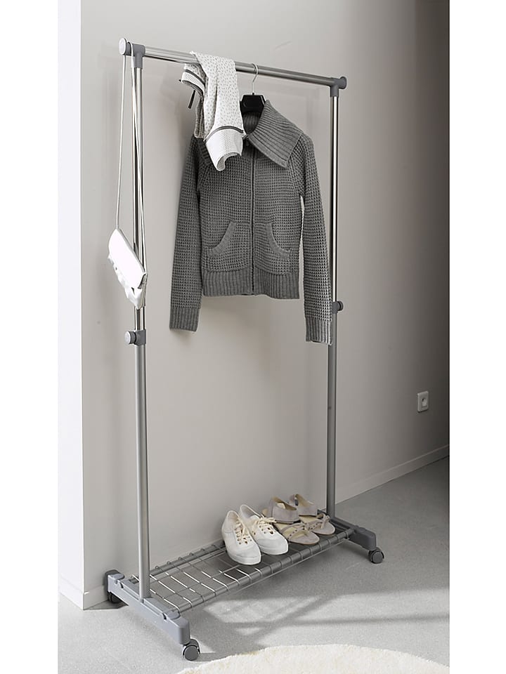 Compactor Stojak w kolorze szarym na ubrania - 83,5 x 160 x 44 cm rozmiar: onesize