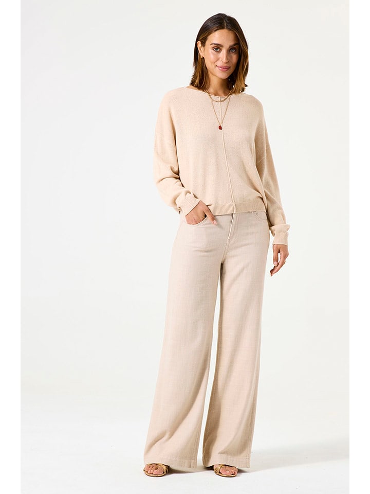 Garcia Sweter w kolorze beżowym rozmiar: XS