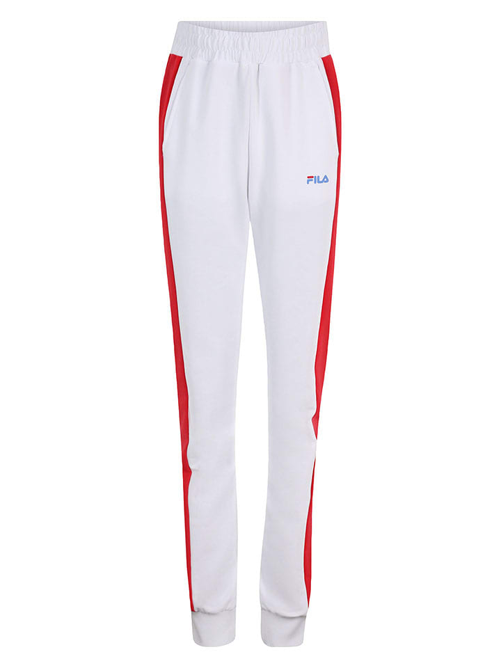 Fila Spodnie dresowe w kolorze biało-jasnoróżowym rozmiar: 134/140