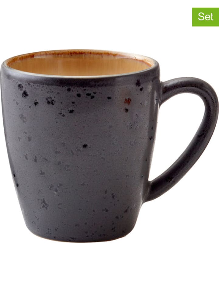 Bitz Kubki (6 szt.) w kolorze brązowo-czarnym - 190 ml rozmiar: onesize