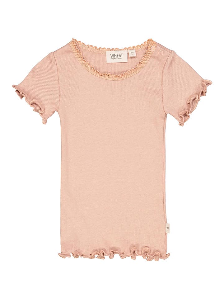 Wheat Koszulka "Lace" w kolorze jasnoróżowym rozmiar: 68