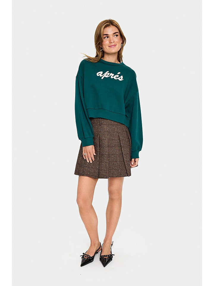 SAINT TROPEZ Bluza w kolorze turkusowym rozmiar: M