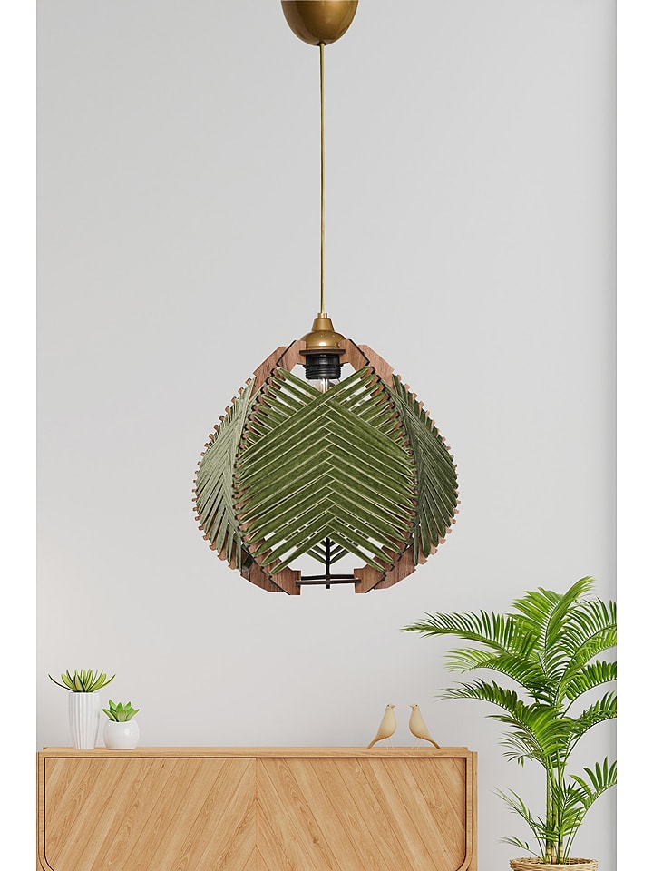 ABERTO DESIGN Lampa wisząca w kolorze zielonym - wys. 30 x Ø 25 cm rozmiar: onesize