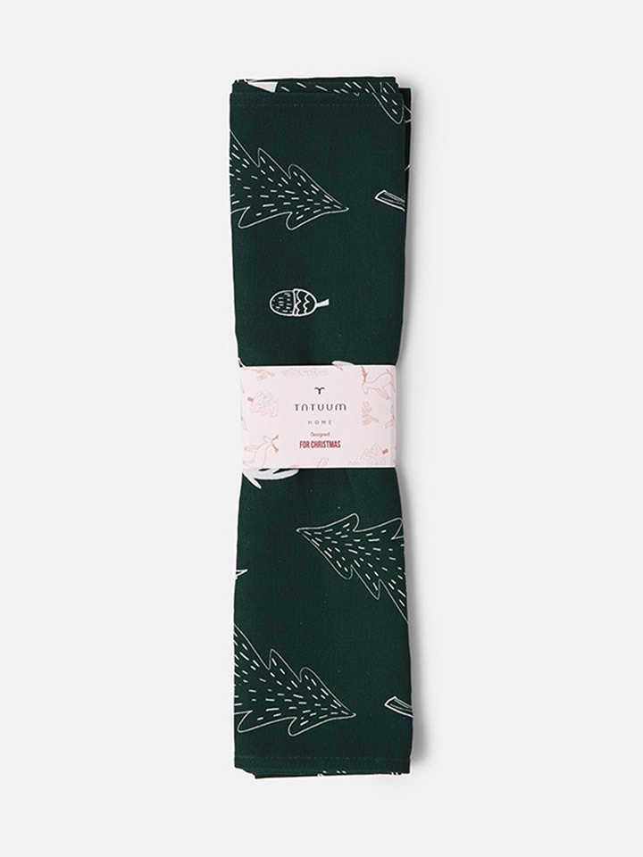 TATUUM Bieżnik "Holka" w kolorze ciemnozielonym - 150 x 45 cm rozmiar: onesize