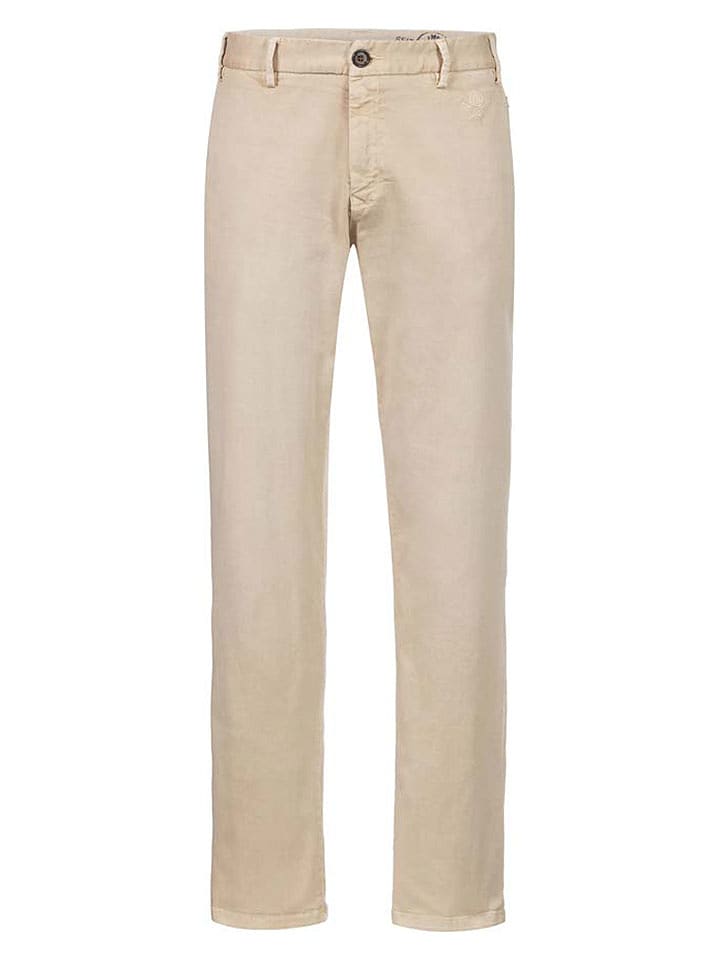 Herrlicher Spodnie chino "Iver" w kolorze beżowym rozmiar: W31