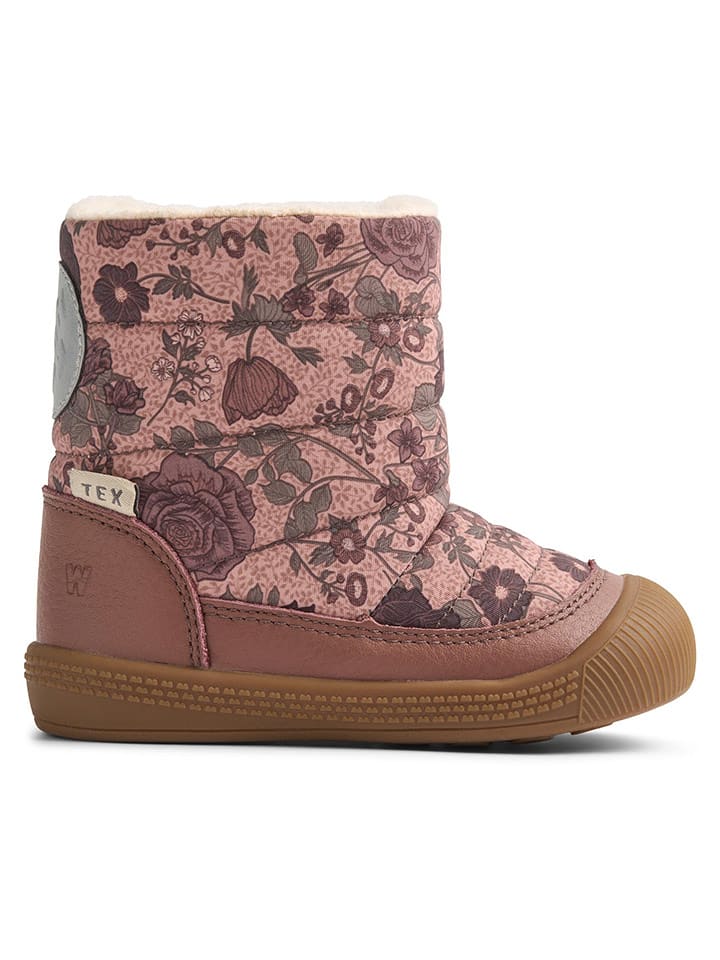 Wheat Botki zimowe w kolorze jasnoróżowym rozmiar: 28