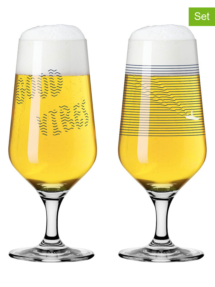 RITZENHOFF Kufle (2 szt.) "Wanderlust" w kolorze czarnym - 330 ml rozmiar: onesize