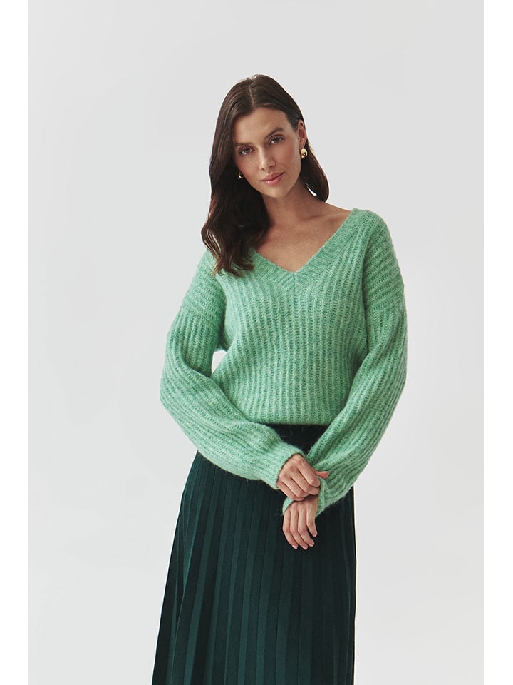 TATUUM Sweter "Aspen" w kolorze jasnozielonym rozmiar: M