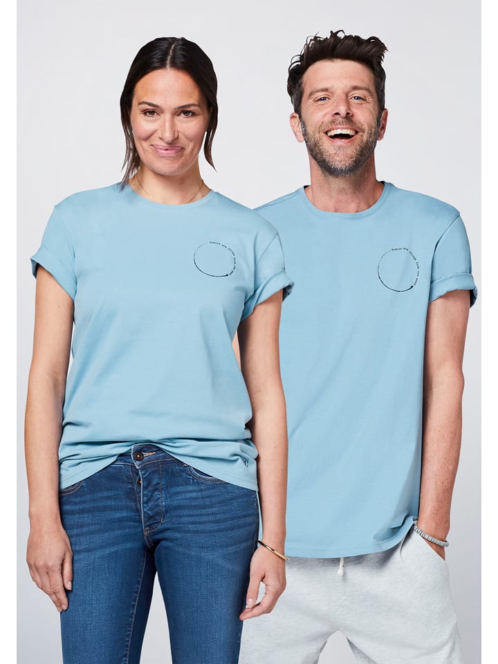 Detto Fatto Koszulka w kolorze błękitnym rozmiar: M