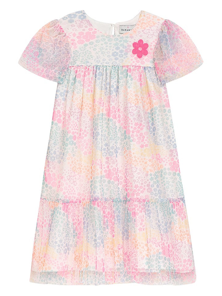 Danamade Sukienka "Dgabriela" w kolorze jasnoróżowo-miętowym rozmiar: 98