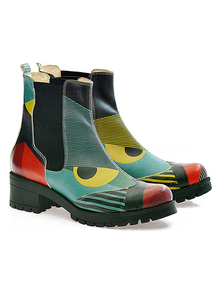 Goby Sztyblety w kolorze niebieskim ze wzorem rozmiar: 37