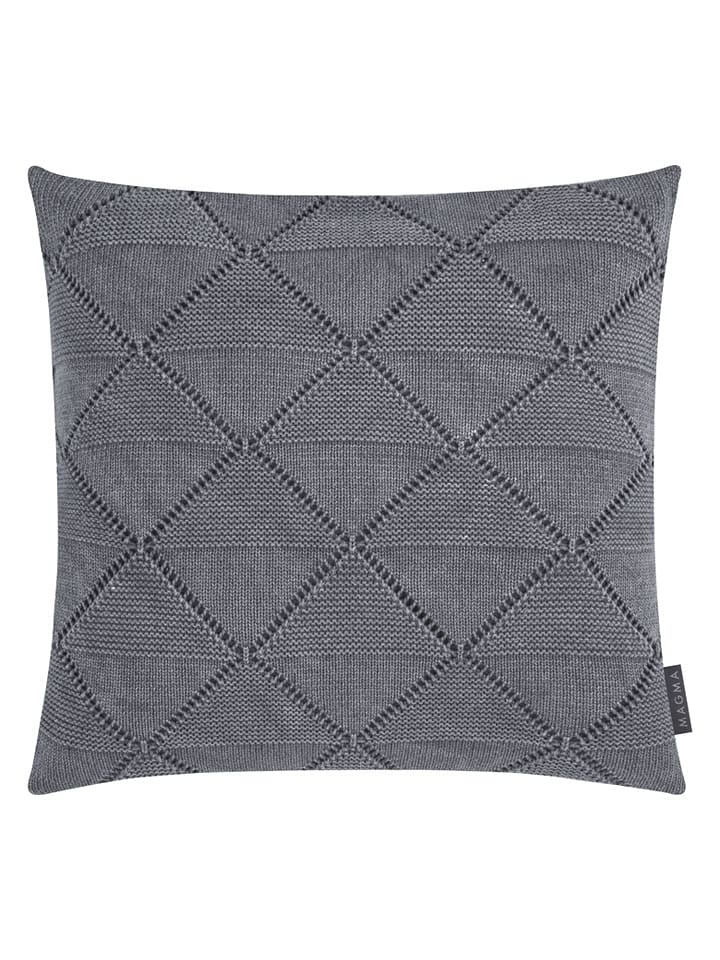 Magma Heimtex Poszewka "Purl" w kolorze szarym na poduszkę - 50 x 50 cm rozmiar: onesize