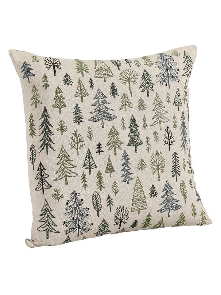 Bizzotto Poszewka "Greenwood" w kolorze kremowo-zielonym na poduszkę - 45 x 45 cm rozmiar: onesize