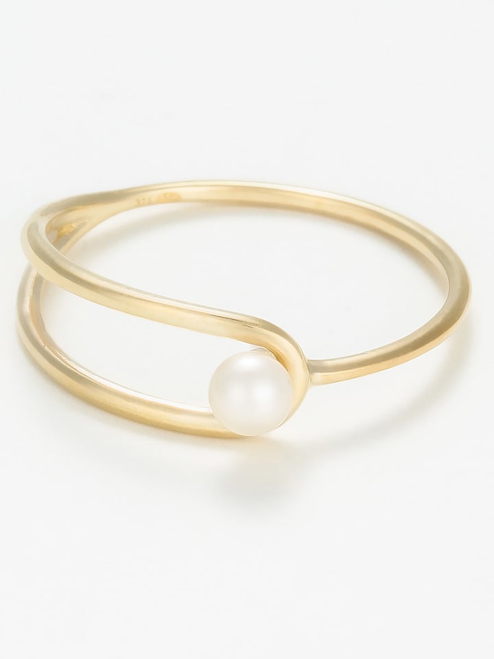 OR ÉCLAT Złoty pierścionek "Malee" z perłą rozmiar: 52