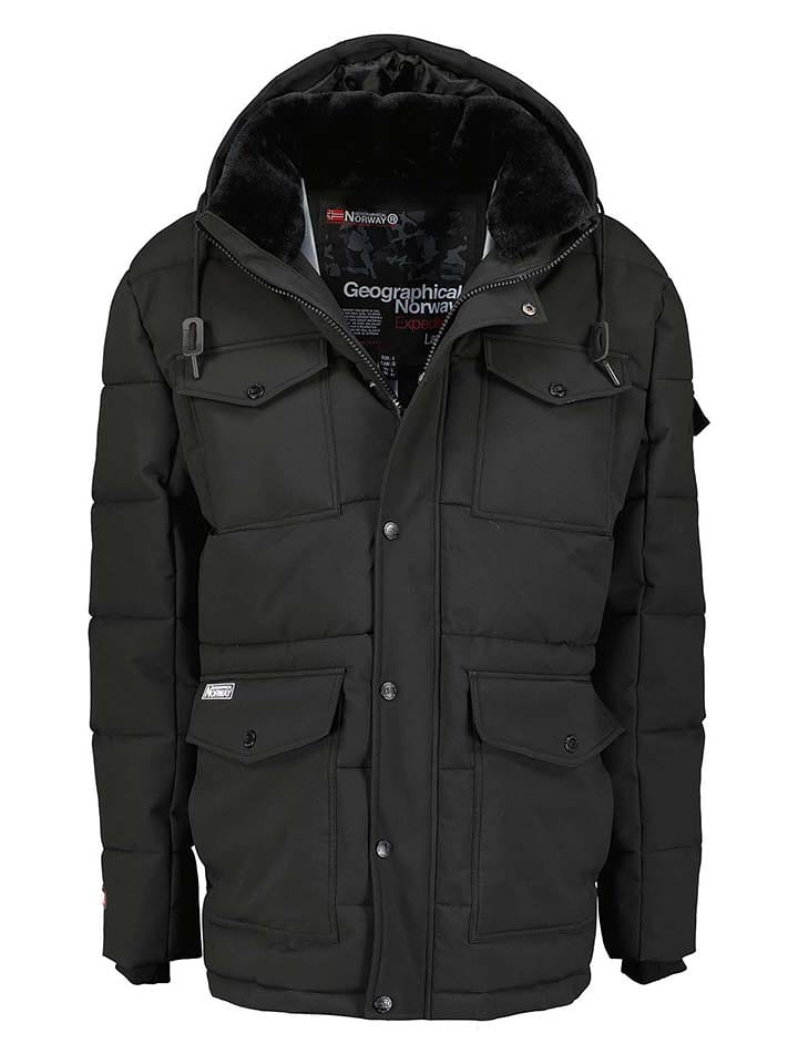 Geographical Norway Parka "Corlas" w kolorze czarnym rozmiar: 3XL