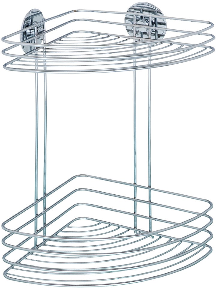 Wenko Półka prysznicowa w kolorze srebrnym - 26,5 x 33 x 20 cm rozmiar: onesize