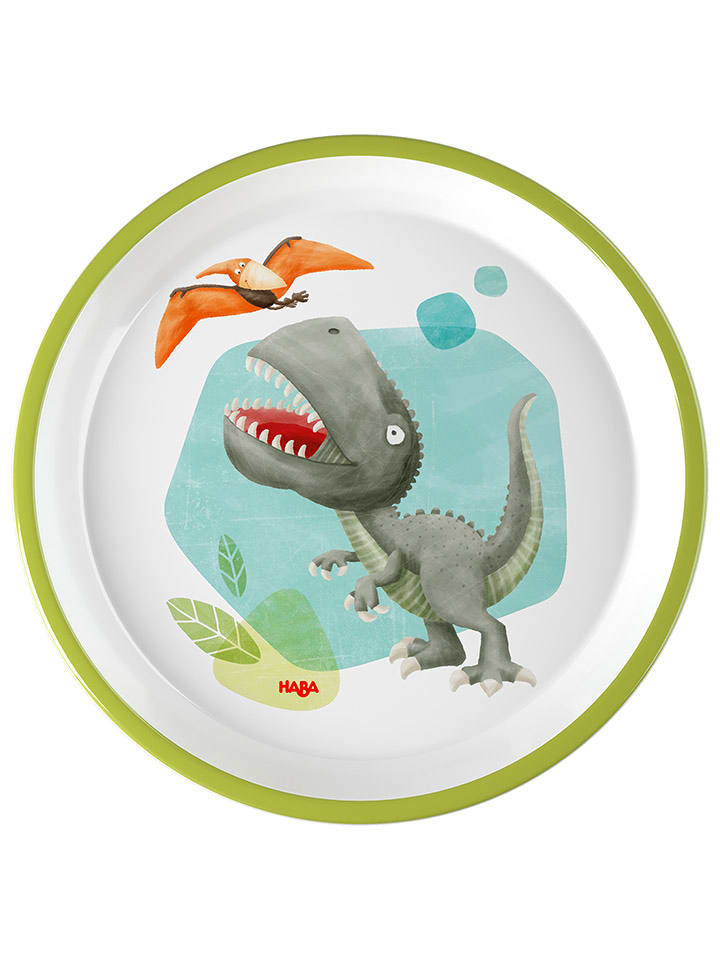 Haba Talerz śniadaniowy "Dinos" - 12 m+ rozmiar: onesize