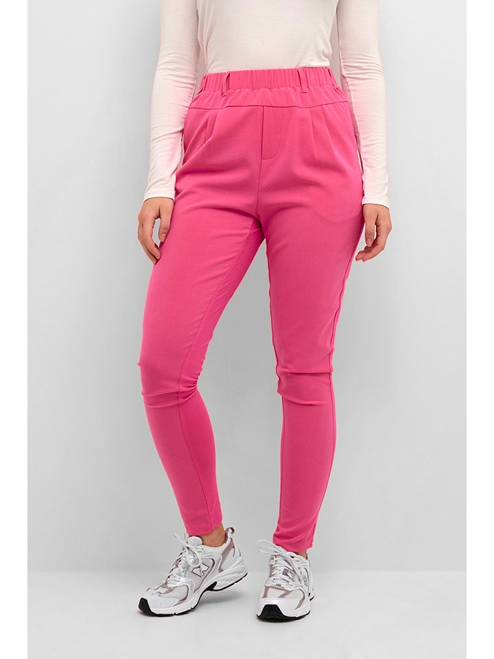 Kaffe Spodnie "Jillian" w kolorze różowym rozmiar: 46