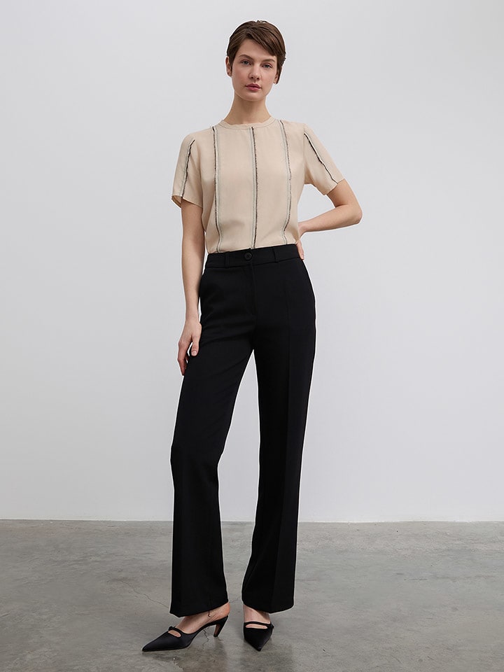 BGN Spodnie w kolorze czarnym rozmiar: 38