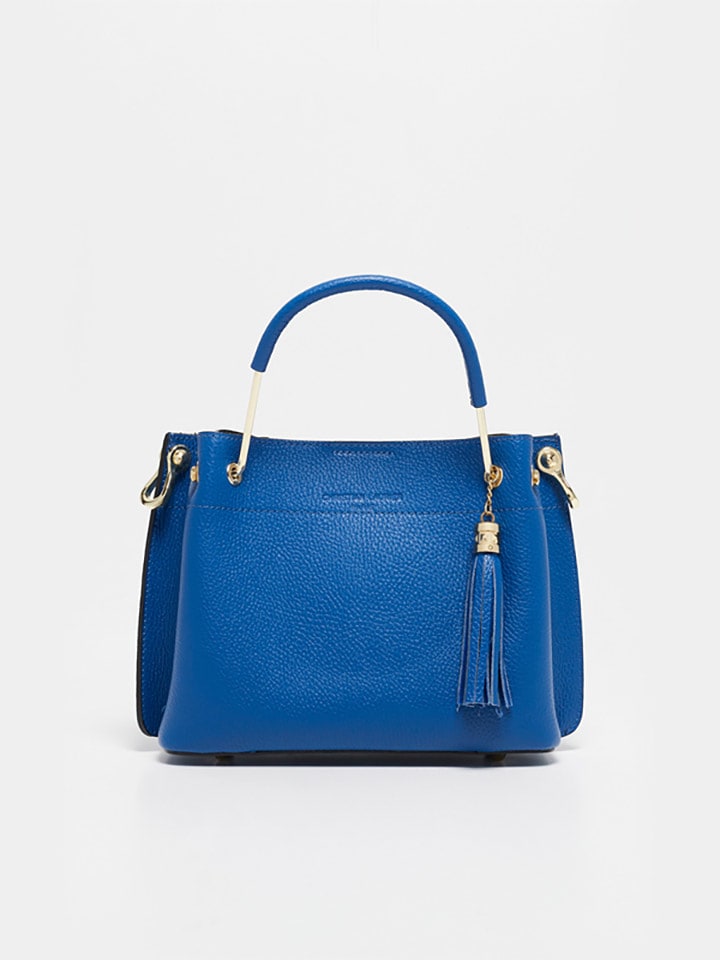 Christian Laurier Skórzana torebka "Lamy" w kolorze niebieskim - 27 x 18 x 11 cm rozmiar: onesize