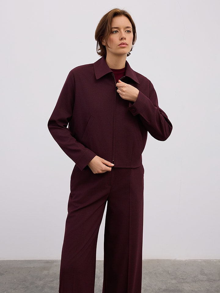 BGN Kurtka koszulowa w kolorze bordowym rozmiar: 34