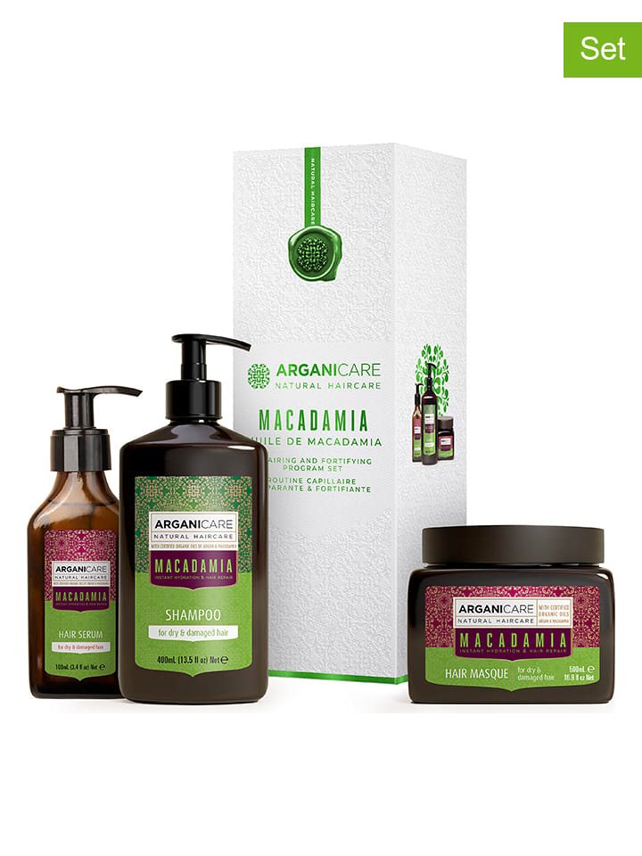 Argani Care 3-częściowy zestaw do włosów "Trio Box - Moisturizer - Macadamia Oil" rozmiar: onesize
