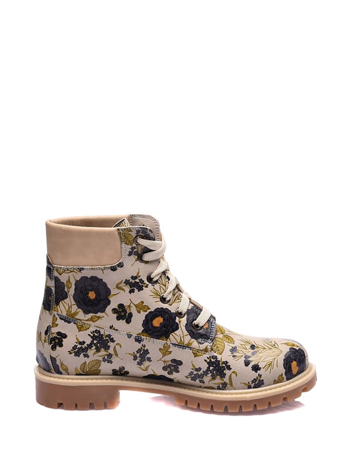 Streetfly Trapery w kolorze beżowo-czarno-zielonym rozmiar: 38