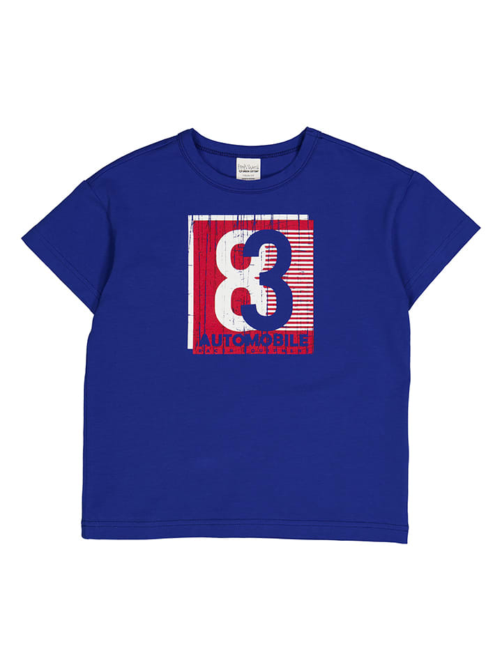 Fred´s World by GREEN COTTON Koszulka "Racing" w kolorze niebieskim rozmiar: 104