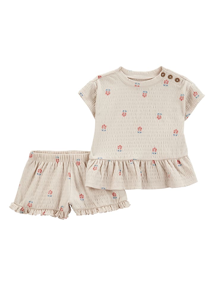 carter's 2-częściowy zestaw w kolorze beżowym rozmiar: 86/92