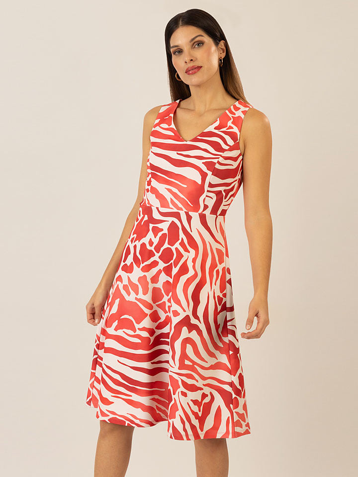 APART Sukienka w kolorze koralowo-białym rozmiar: 38