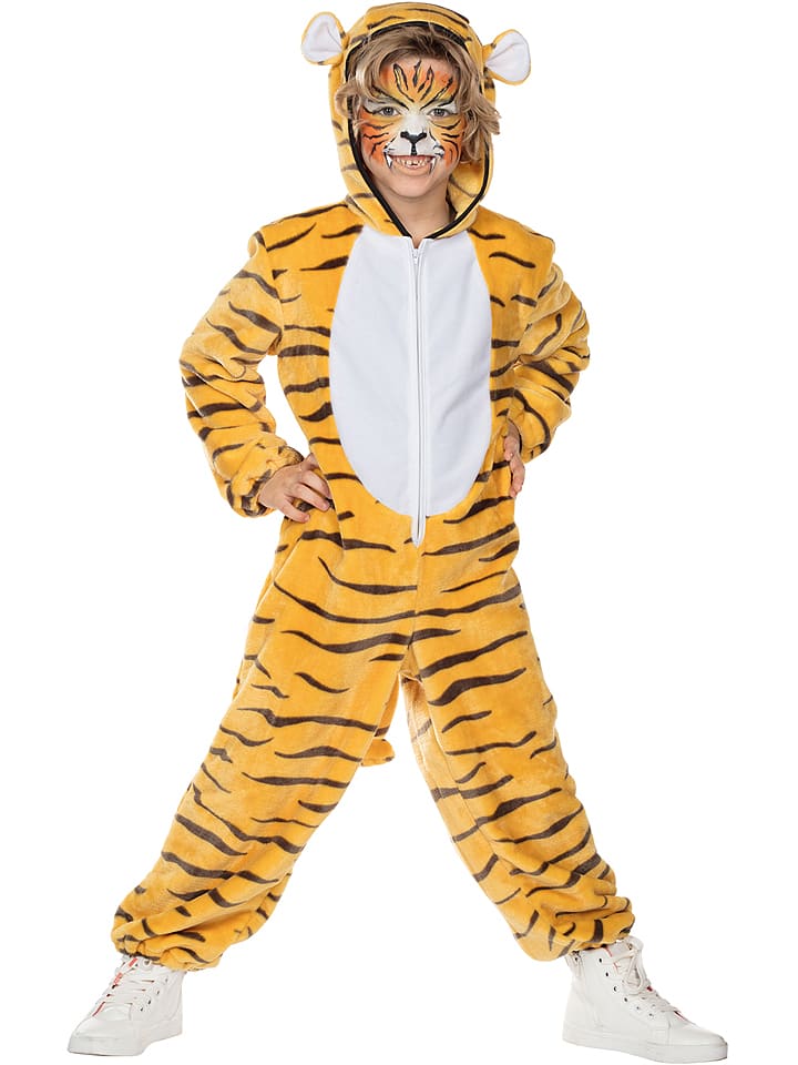 Party x People Pajacyk "Tiger" w kolorze jasnobrązowo-żółtym rozmiar: 104