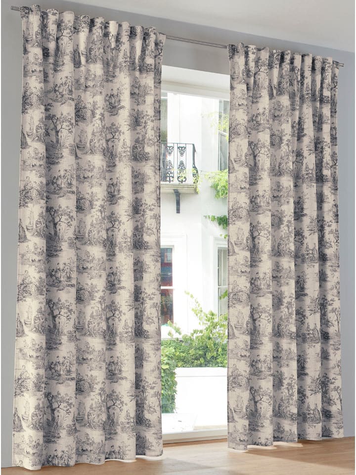 heine home Zasłona dekoracyjna w kolorze beżowym rozmiar: 245x140 cm