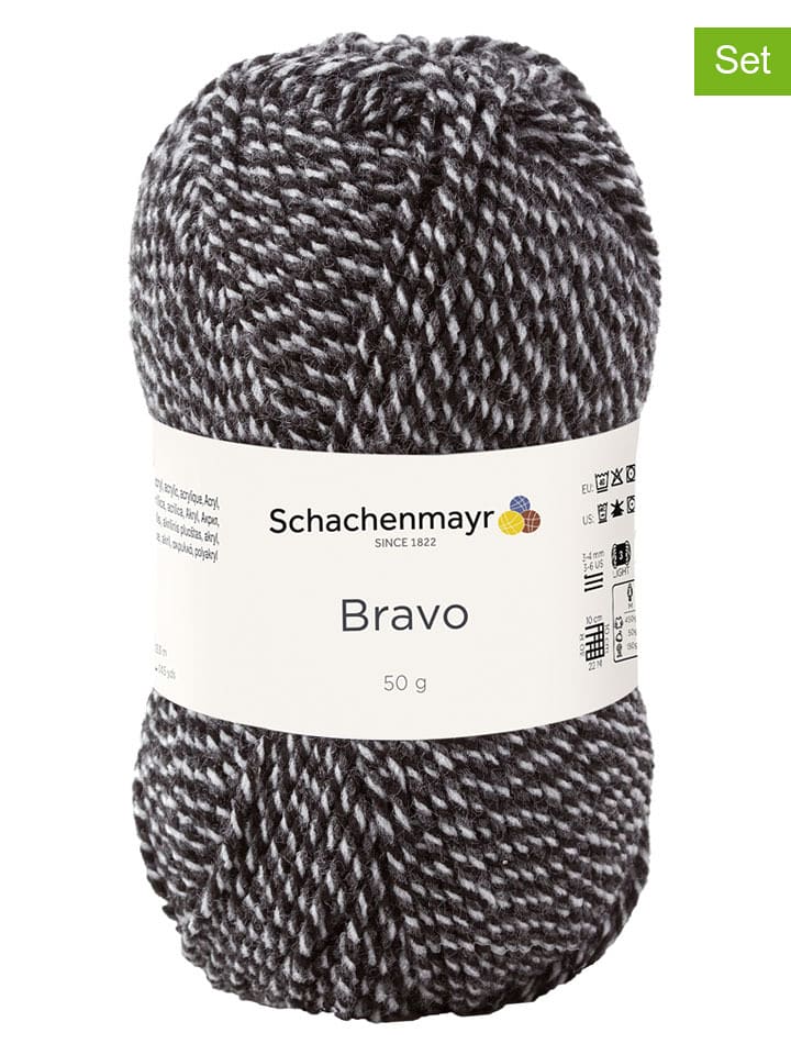 Schachenmayr since 1822 Przędza z tworzywa sztucznego (20 szt.) w kolorze czarno-białym - 20 x 50 g rozmiar: onesize