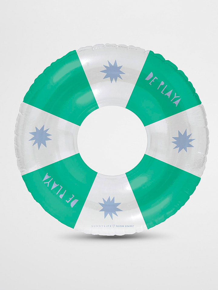 Sunny Life Koło "Playa Esmeralda" w kolorze zielonym do pływania - 8+ rozmiar: onesize