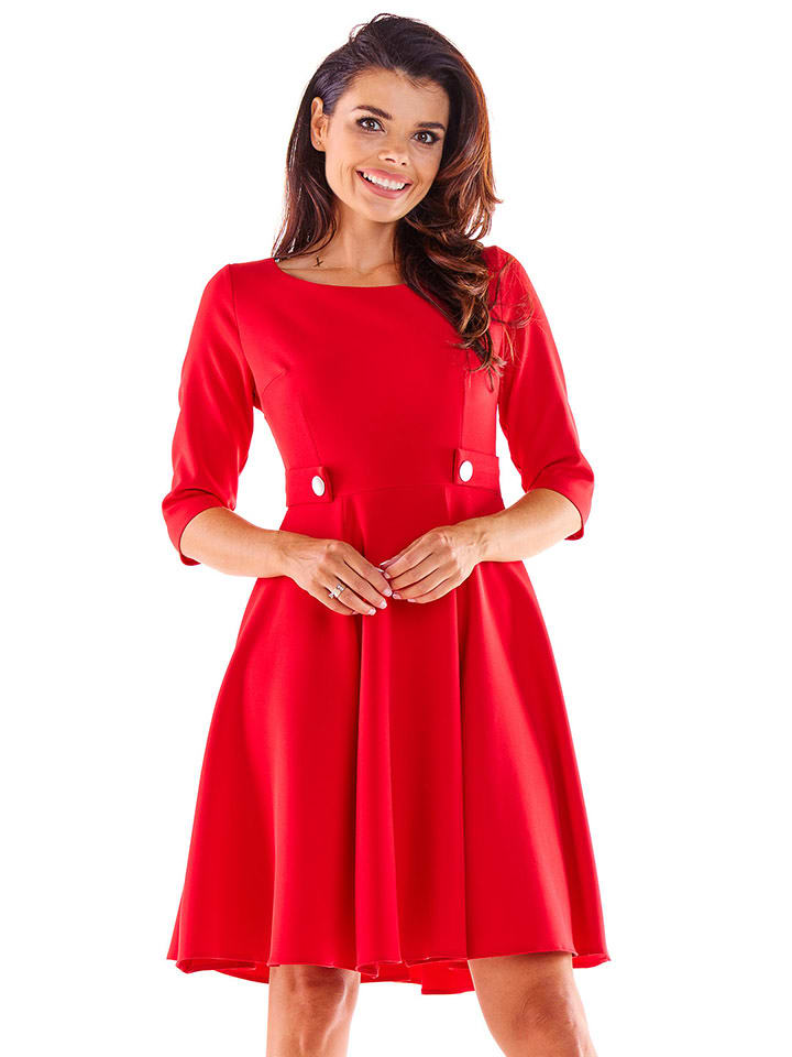 Awama Sukienka w kolorze czerwonym rozmiar: M