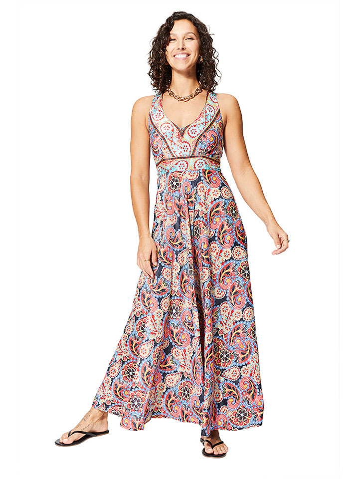 Aller Simplement Sukienka w kolorze granatowo-czerwonym rozmiar: 38/40