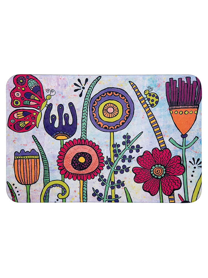 Wenko Mata łazienkowa "Full Bloom" ze wzorem - 70 x 45 cm rozmiar: onesize