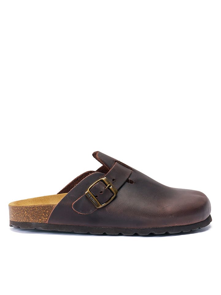 Mandel Skórzane chodaki w kolorze brązowym rozmiar: 45