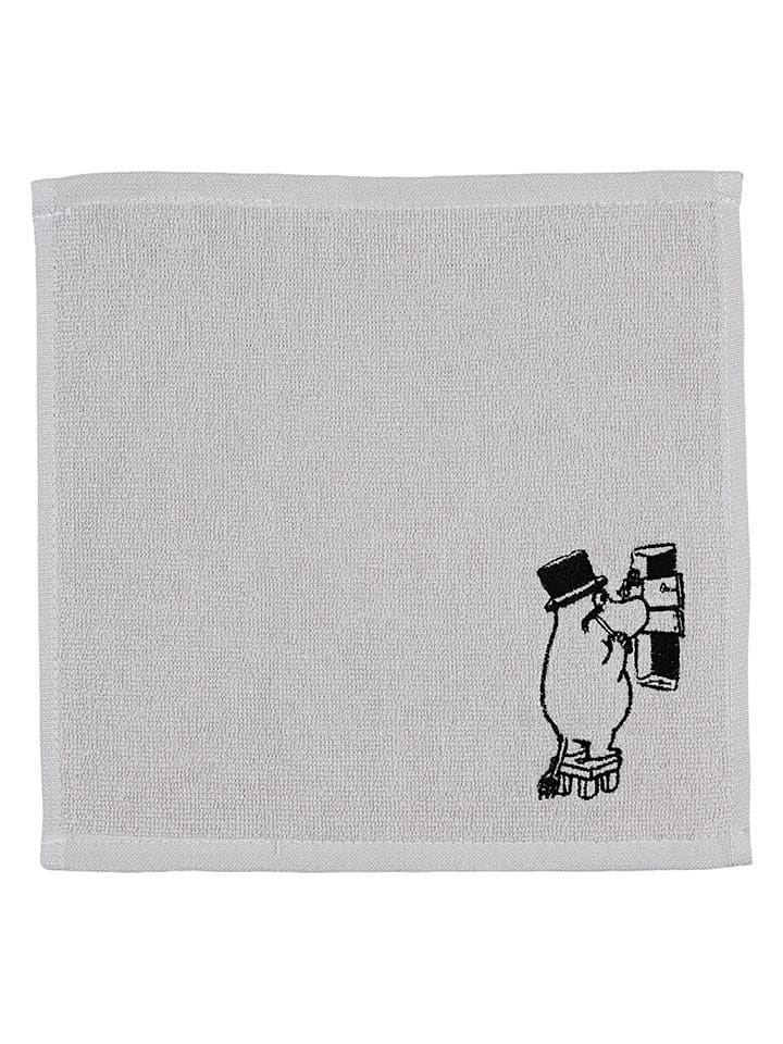 Moomin Ręcznik "Moominpappa" w kolorze szarym do twarzy - 25 x 25 cm rozmiar: onesize